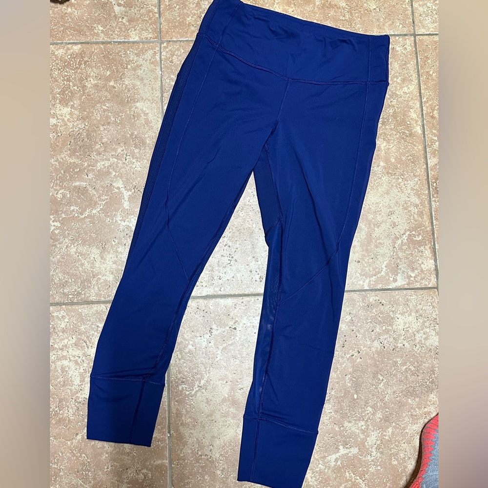 Blue lululemon leggings size 8